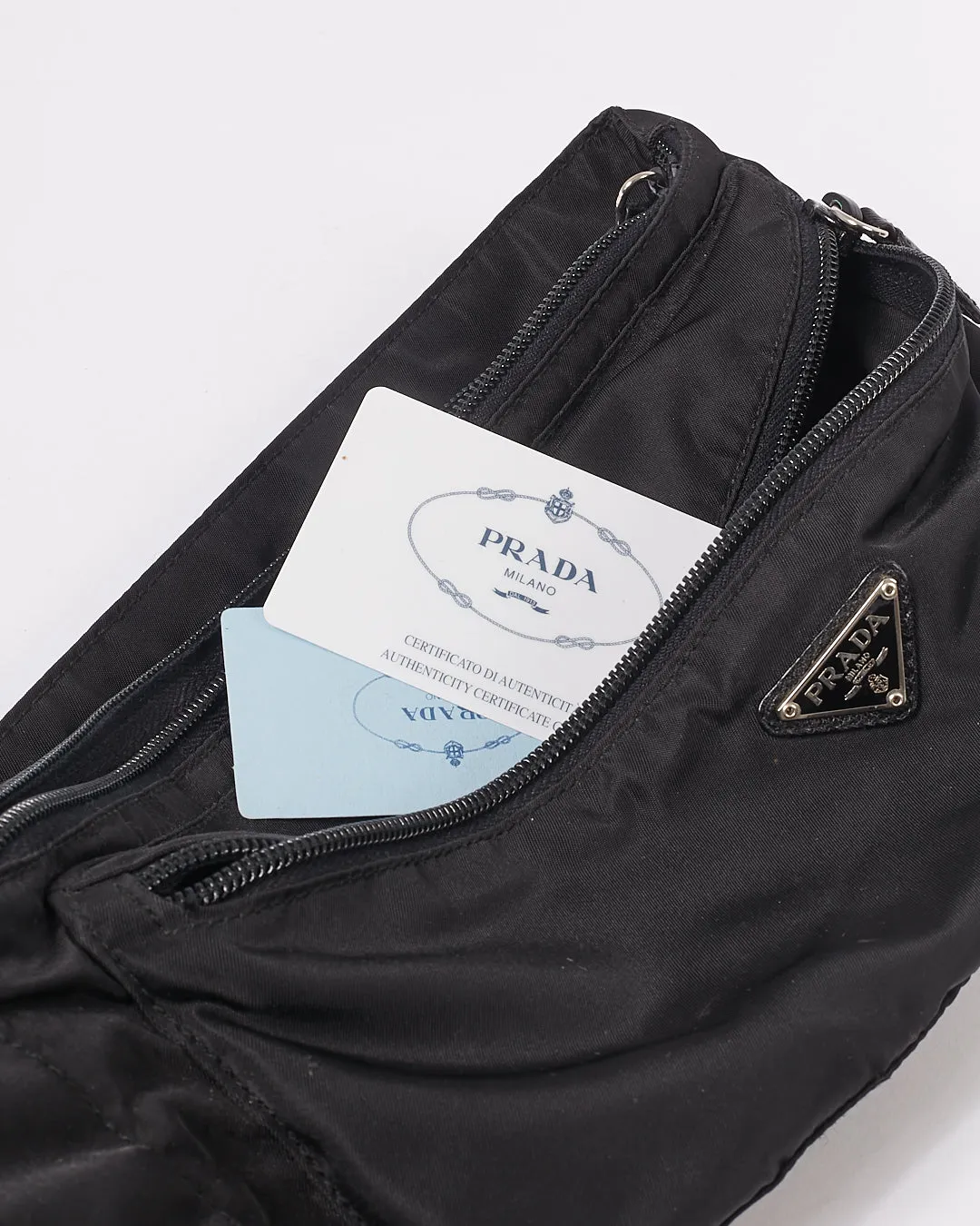Prada Black Nylon Tessuto Belt Bag
