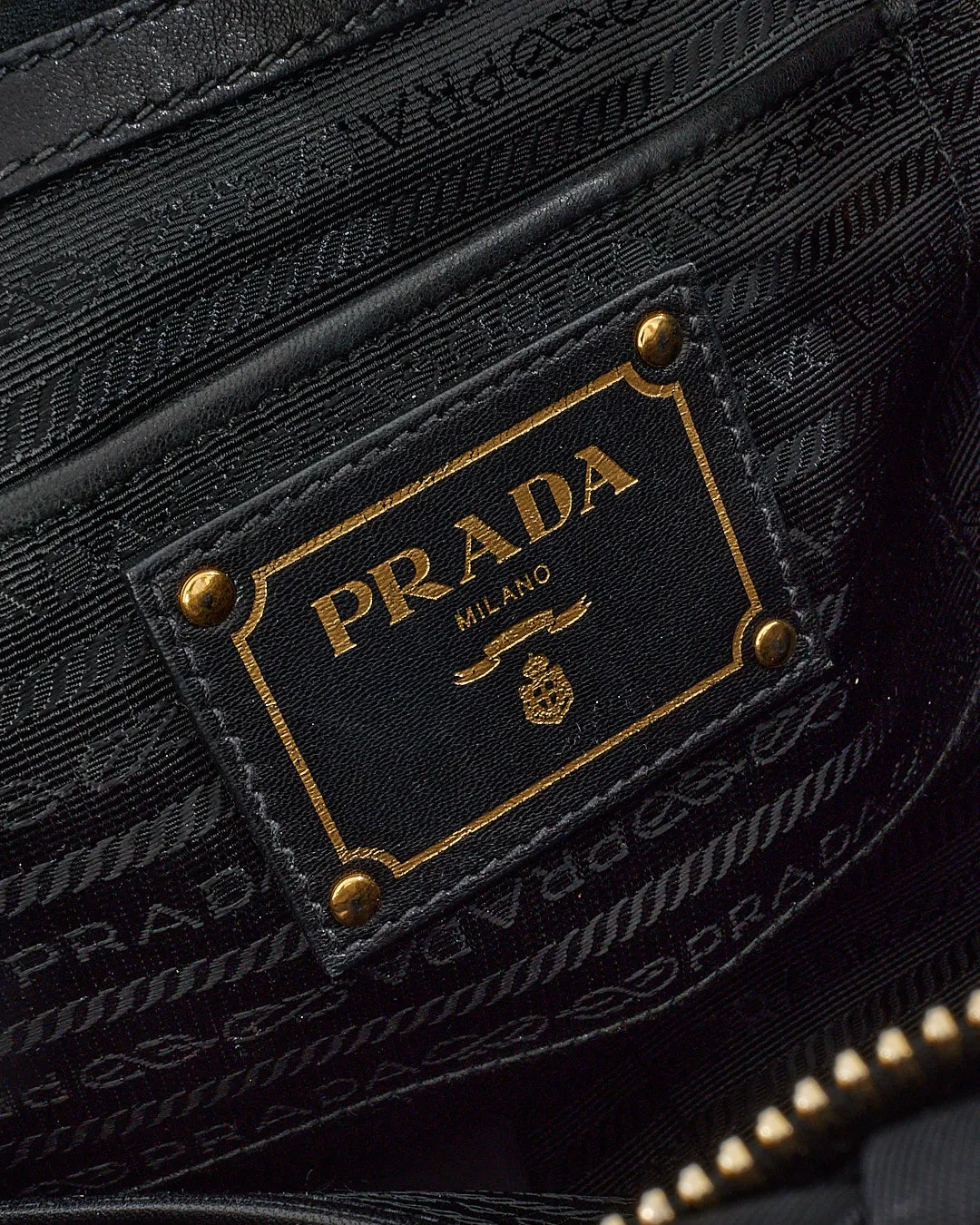 Prada Black Nylon Tessuto Gaufre Convertible Tote Bag