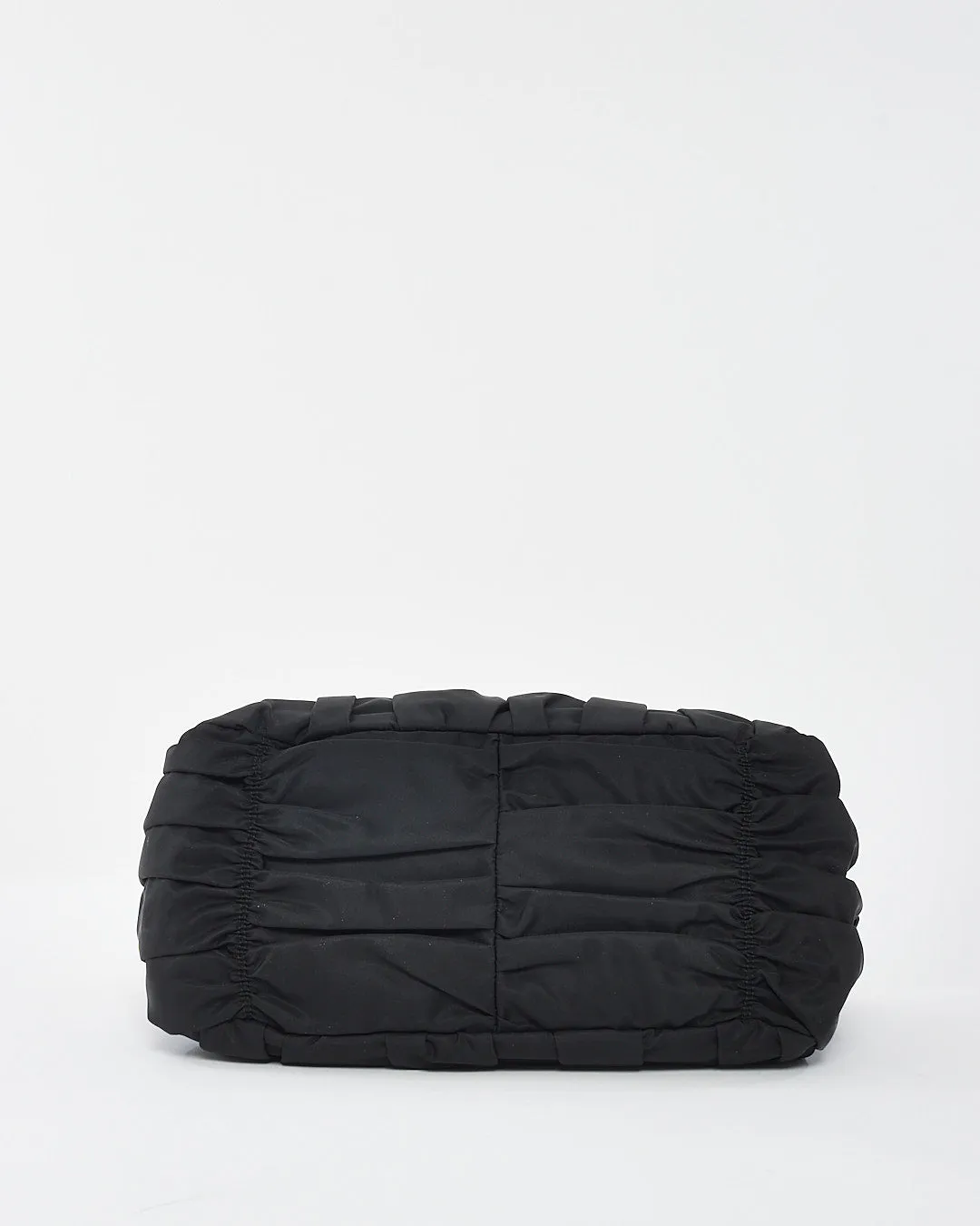 Prada Black Nylon Tessuto Gaufre Convertible Tote Bag
