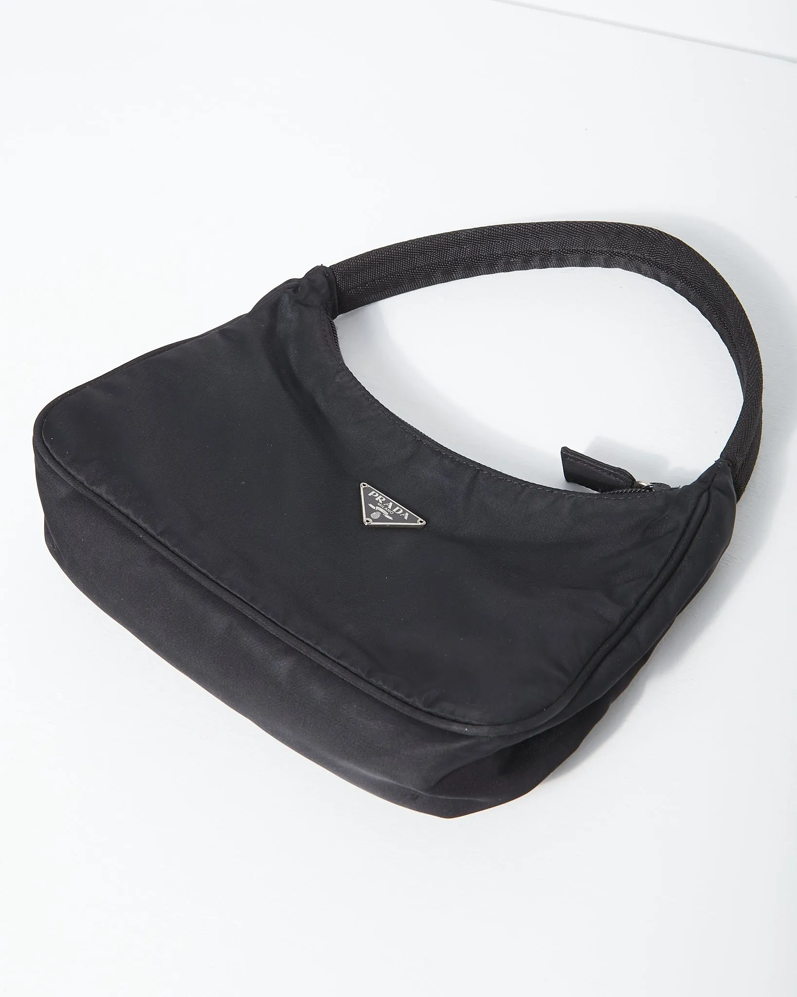 Prada Black Nylon Tessuto Shoulder Bag