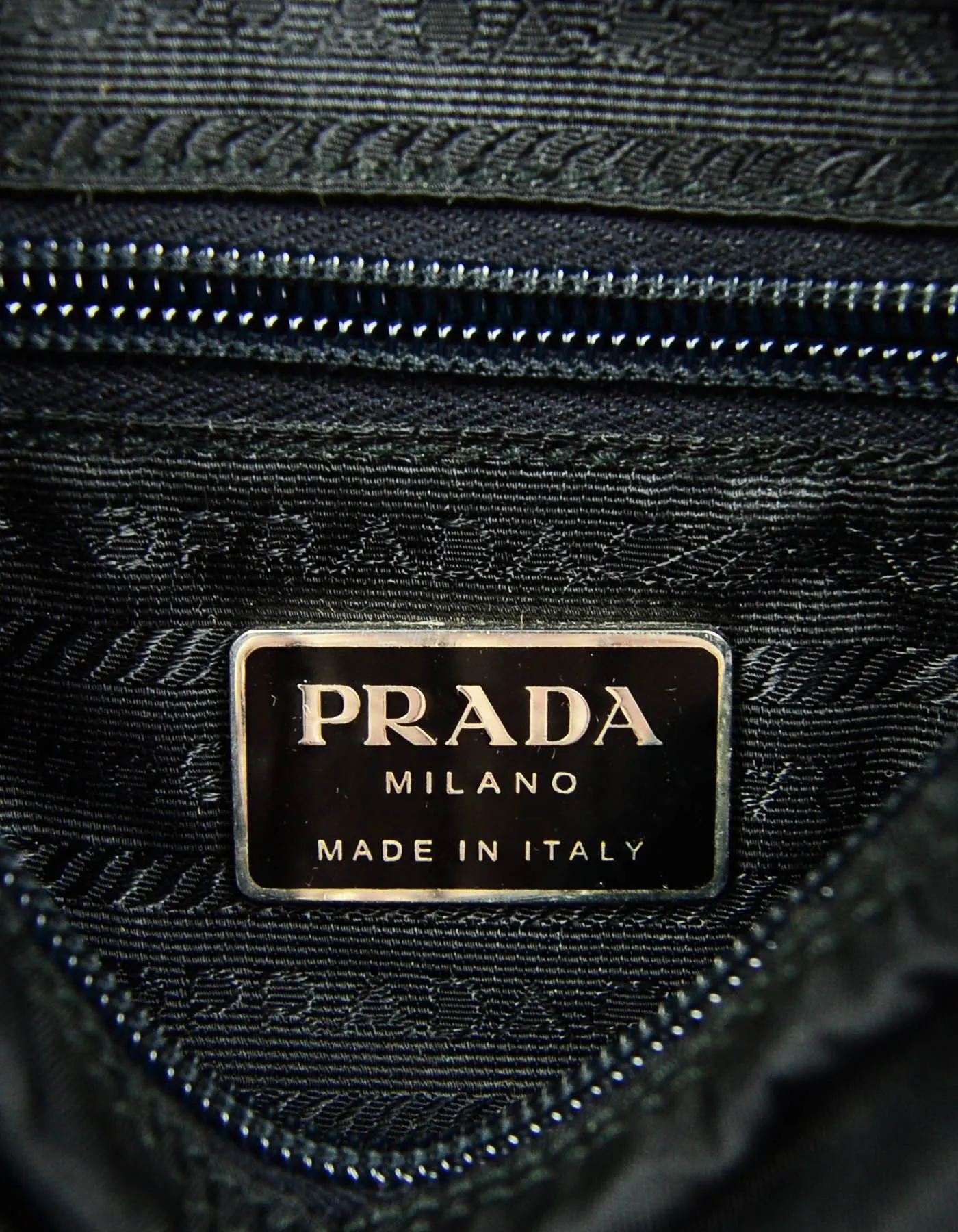 Prada Black Tessuto Nylon Flap Messenger Bag