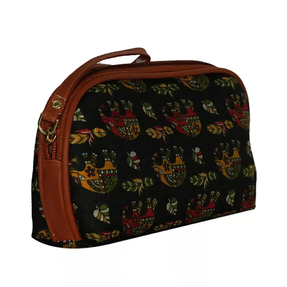 Printed Cotton Pouch For Women.