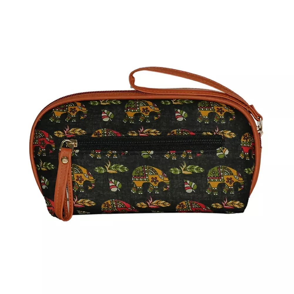 Printed Cotton Pouch For Women.