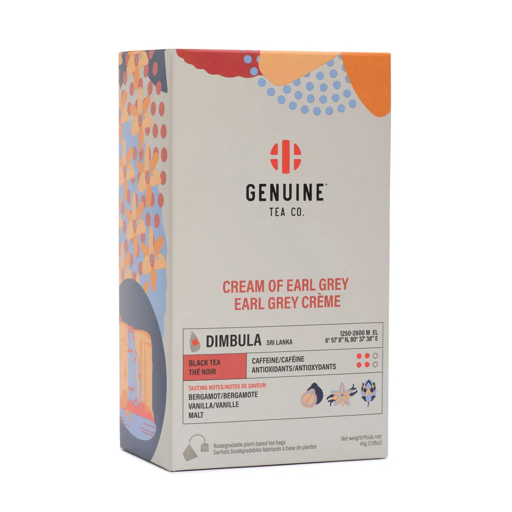 Pyramid Tea Bags - Cream of Earl Grey Black Tea - Genuine Tea Company - Toronto - Canada