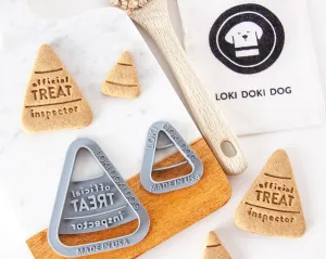 "Official Treat Inspector" Candy Corn Halloween Dog Biscuit Cookie Cutter