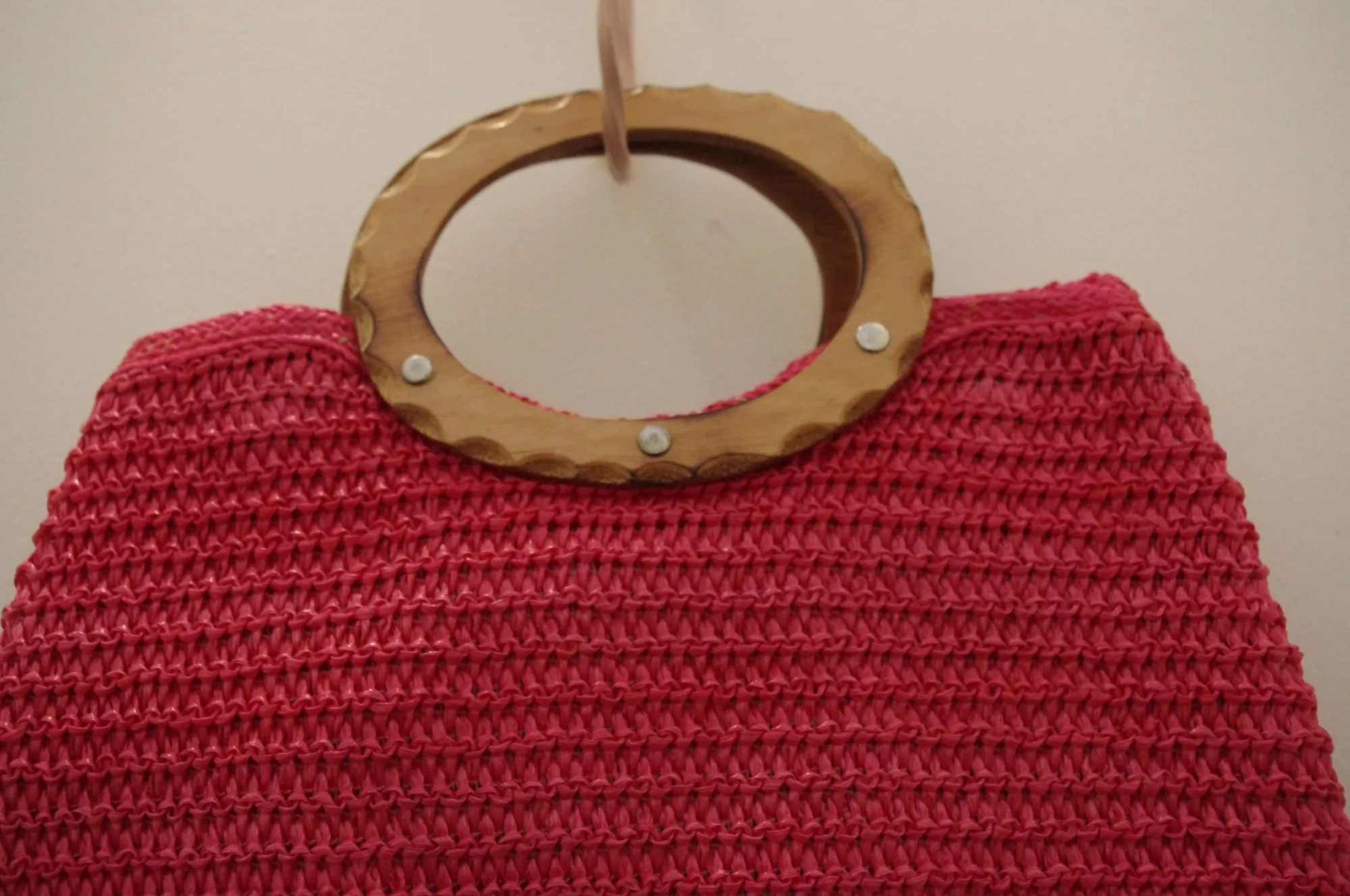 Raspberry Joy vintage bag