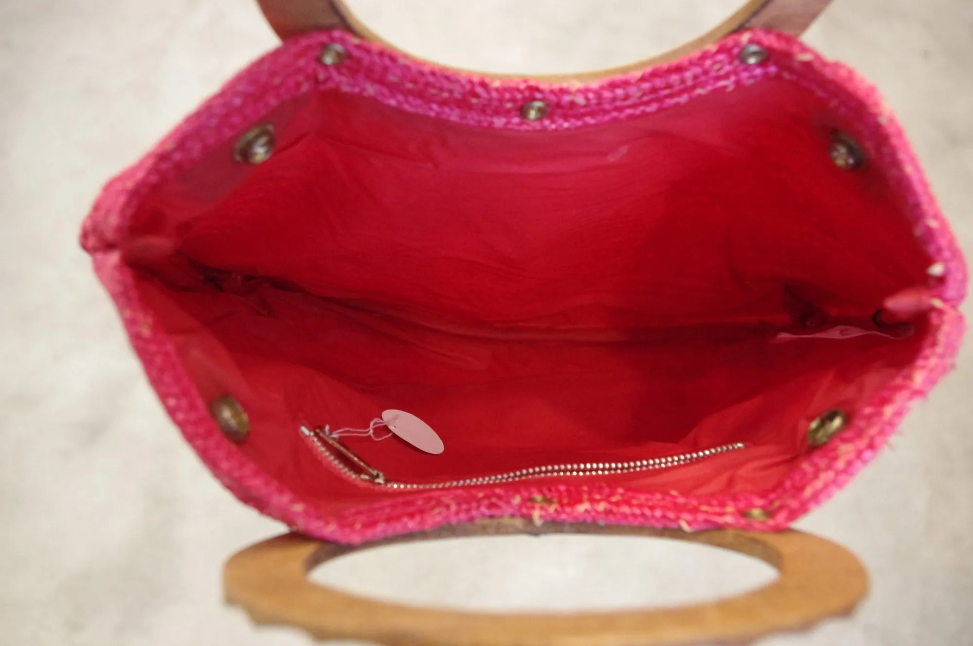 Raspberry Joy vintage bag