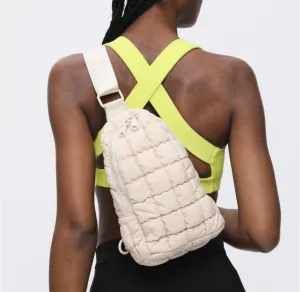 Rejuvenate - Quilted Nylon Sling Backpack