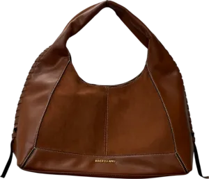 River Island Whipstitch Slouch Bag In Brown