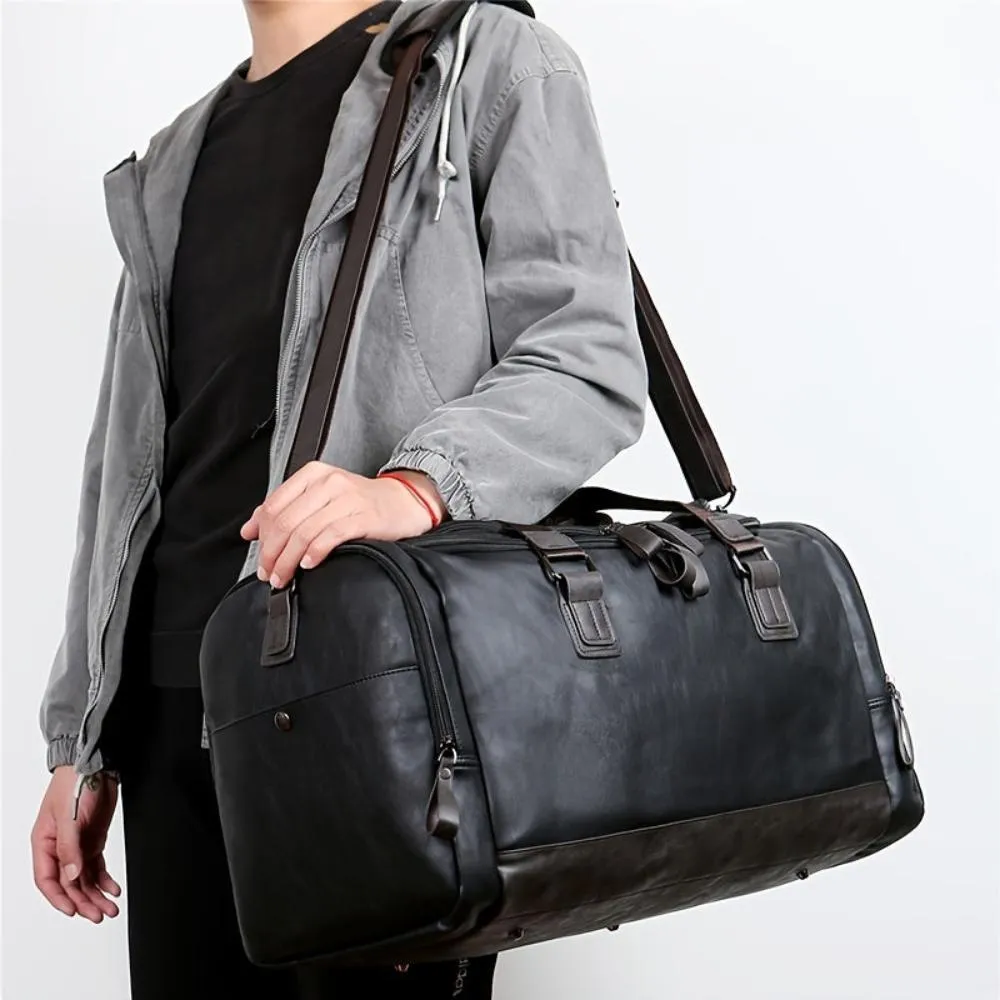 Rovano Leather Travel Duffel – A Refined Essential for the Modern Explorer