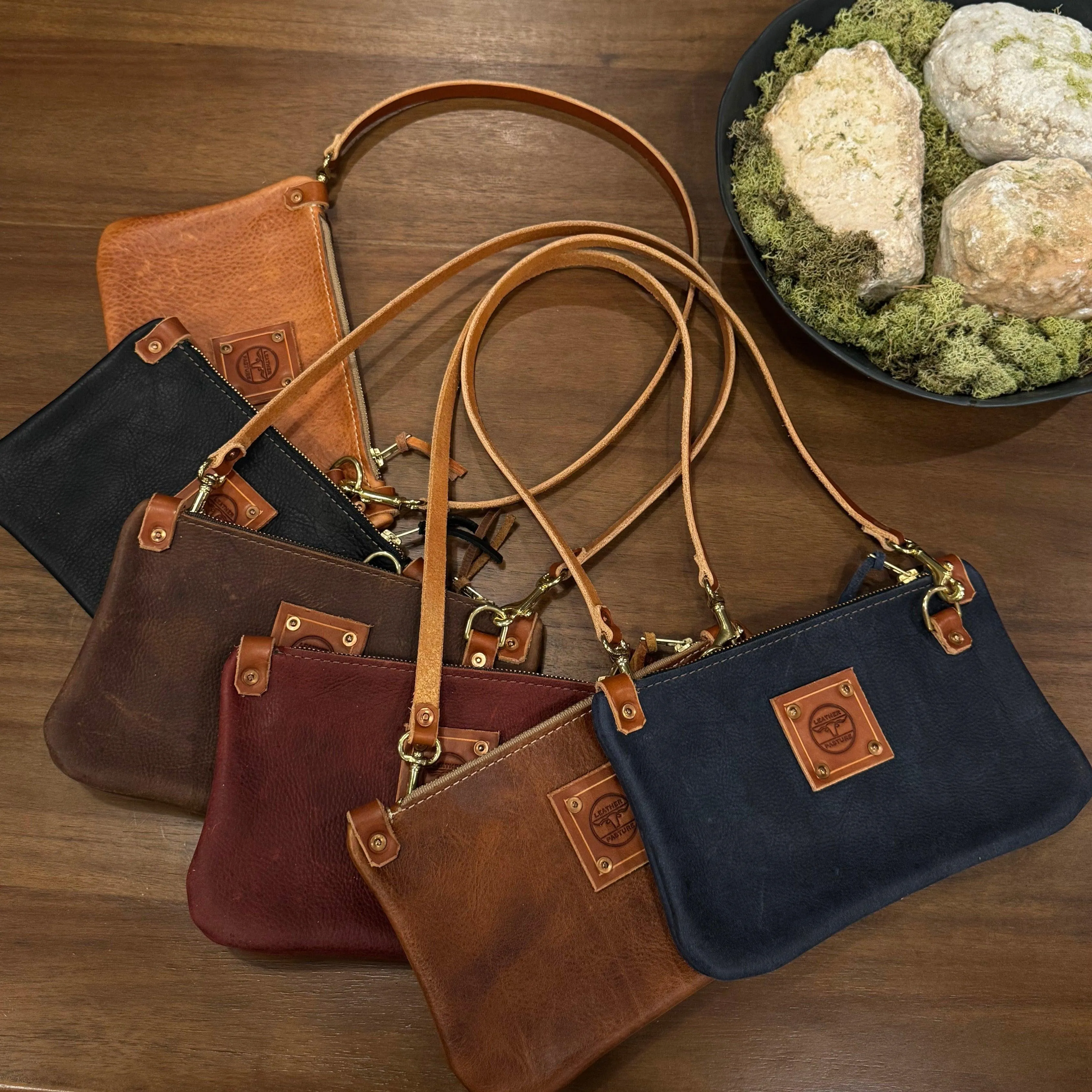 RTS- Micro Messenger Bag in Umber