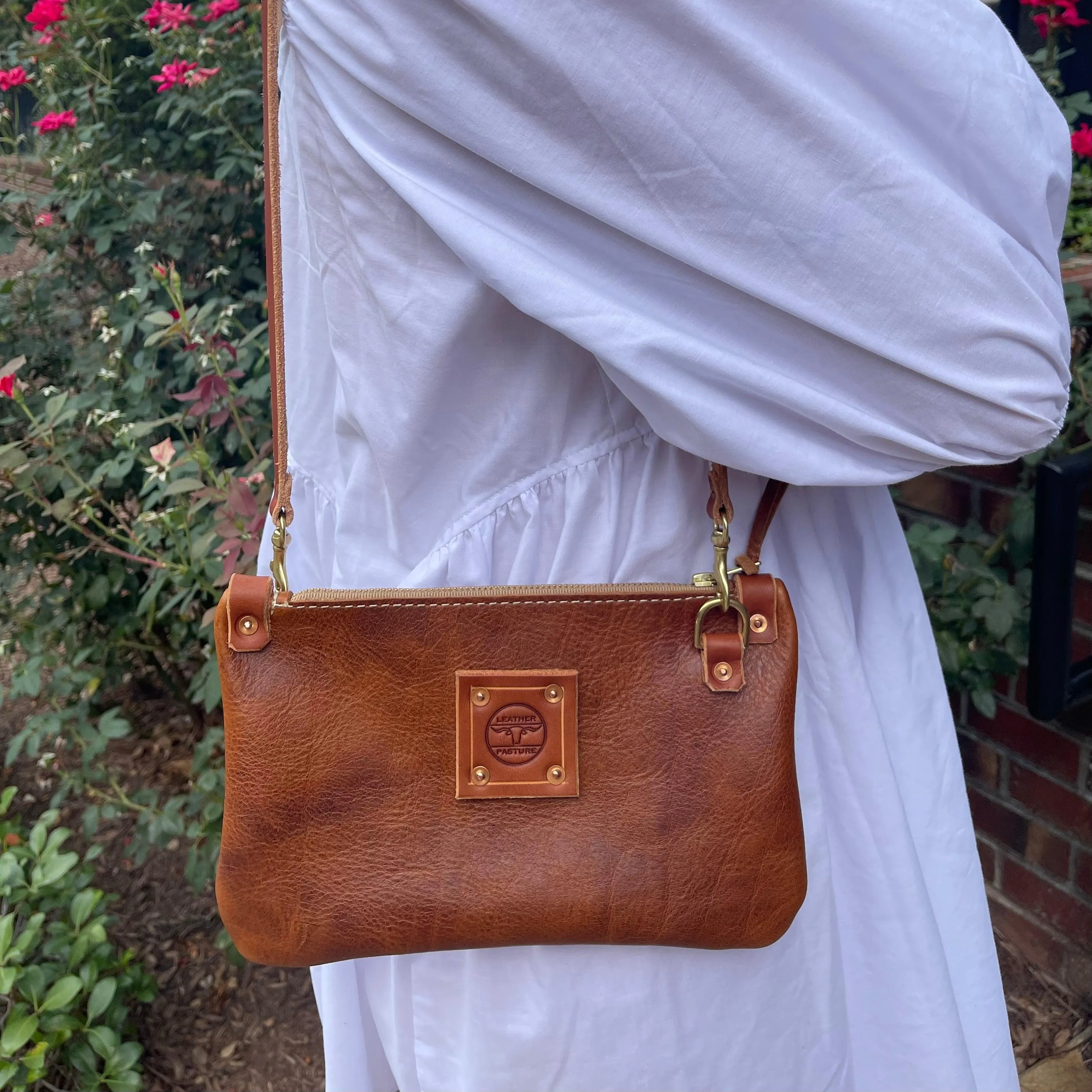 RTS- Micro Messenger Bag in Umber