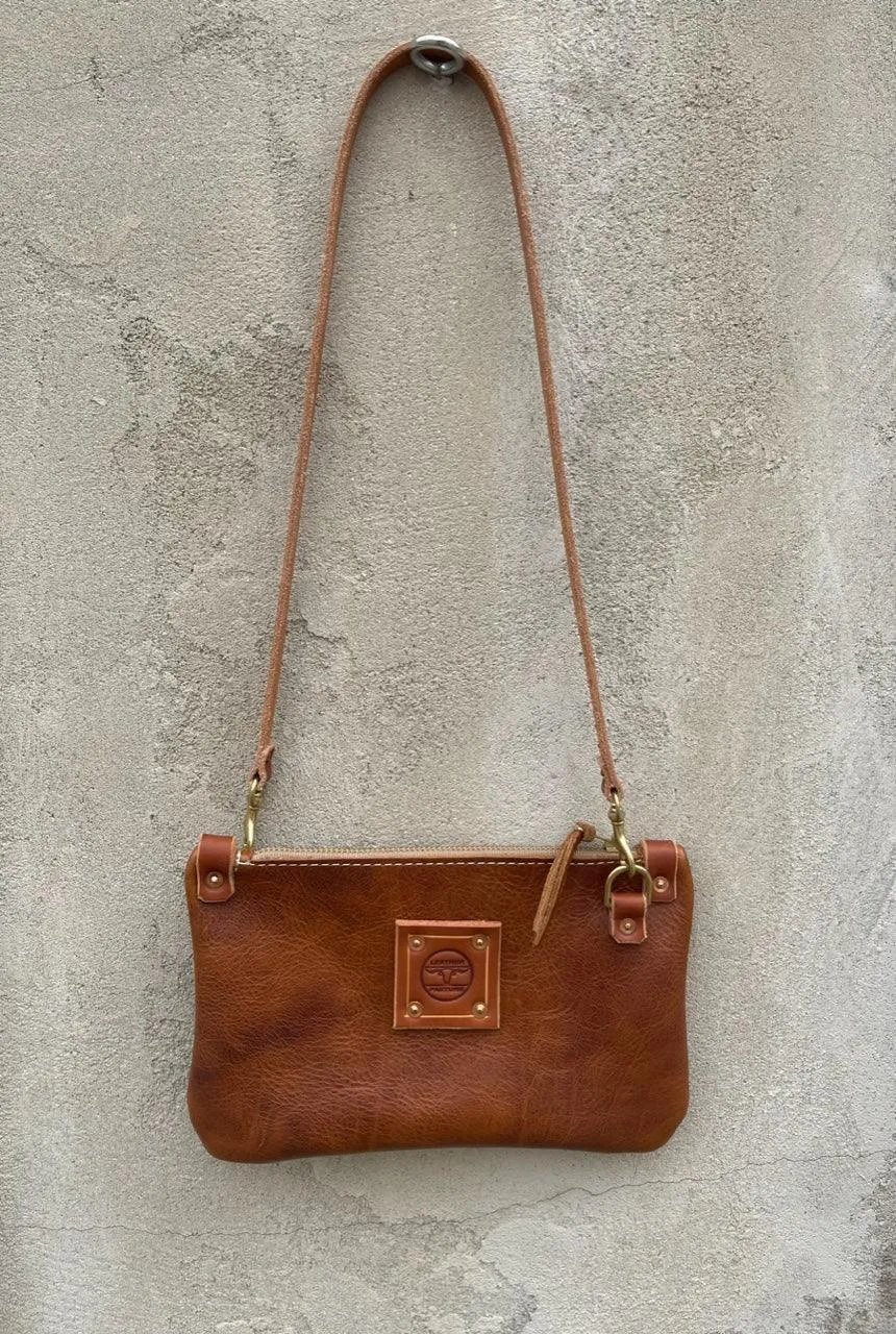 RTS- Micro Messenger Bag in Umber