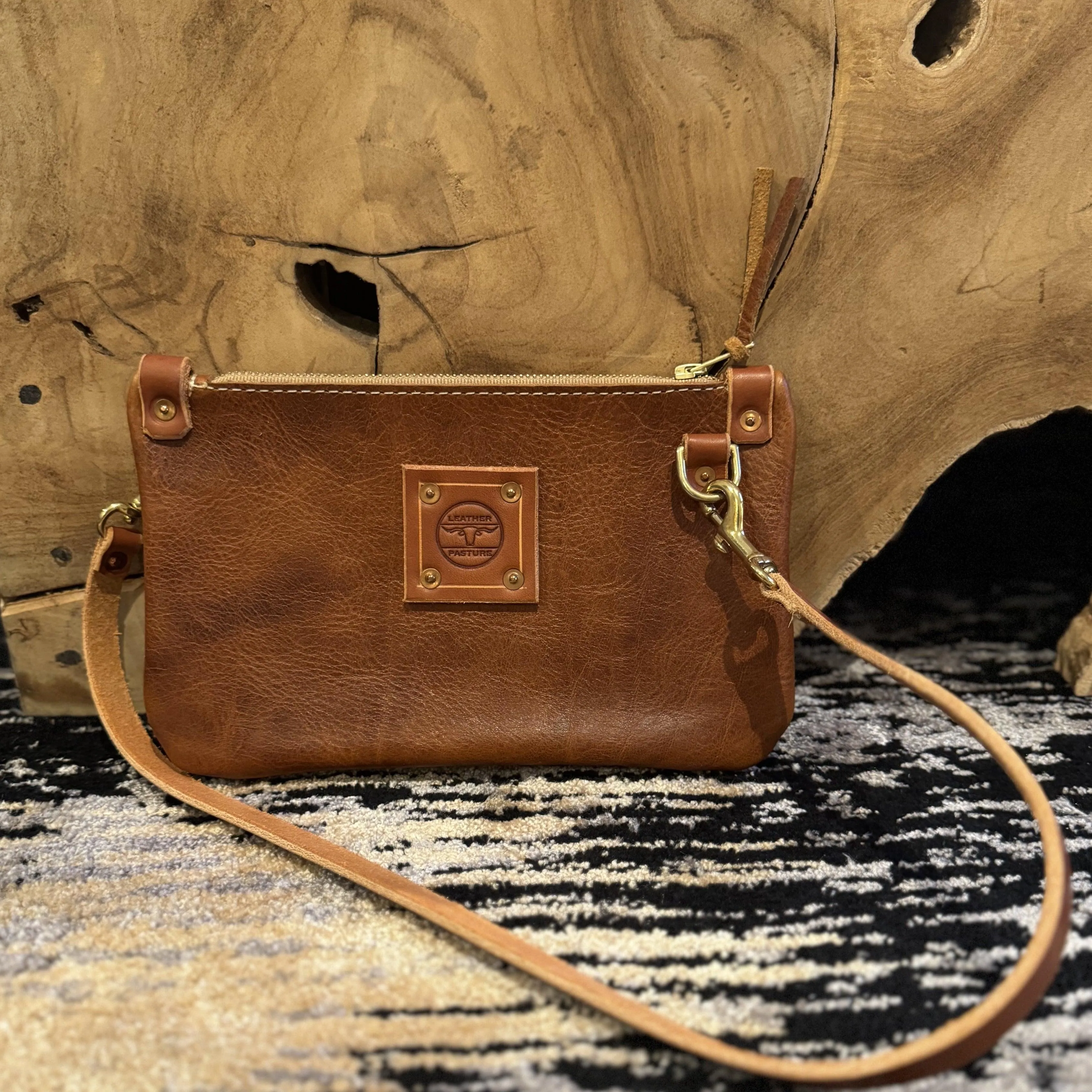 RTS- Micro Messenger Bag in Umber
