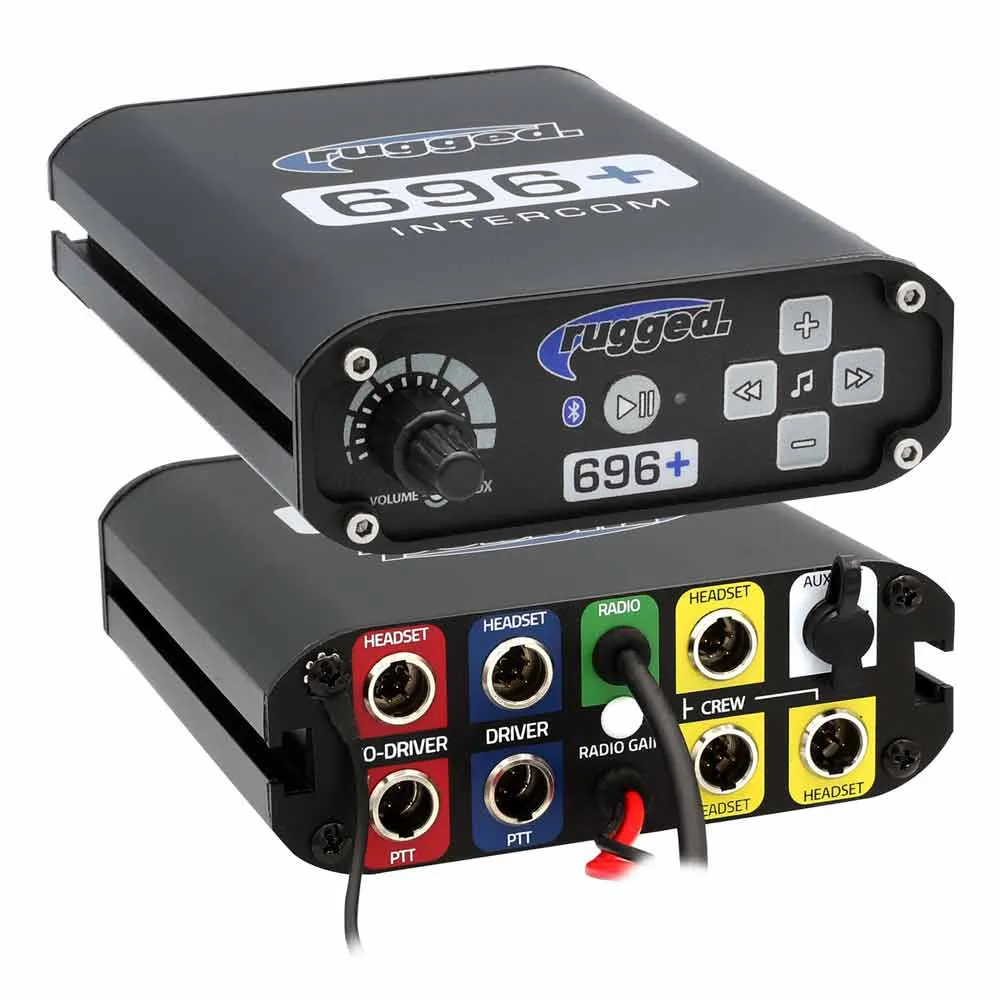 Rugged Radio 2 Person - RRP696 PLUS Bluetooth Intercom System with AlphaBass Headsets