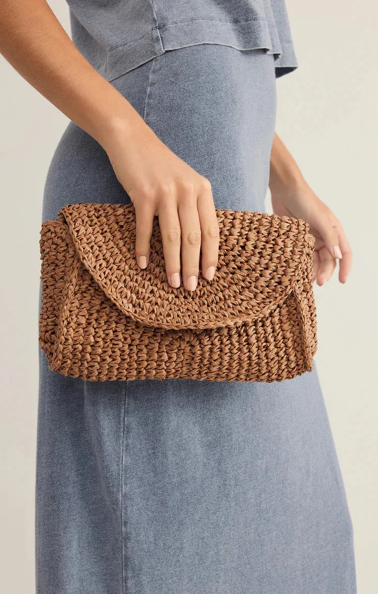 SAND DOLLAR MINI STRAW BAG