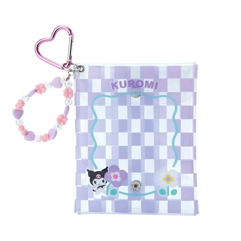 Sanrio Clear Snap Mini Pouch (Pastel Check Series)