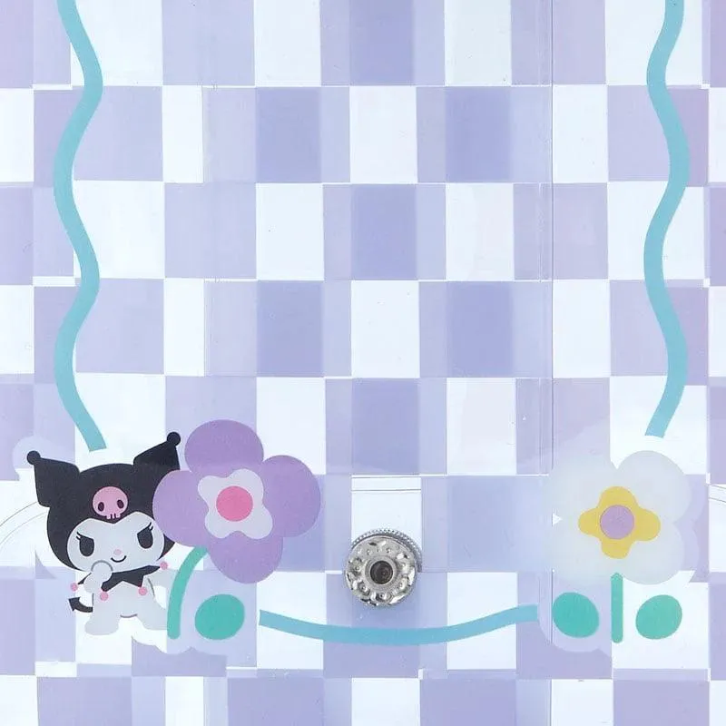 Sanrio Clear Snap Mini Pouch (Pastel Check Series)
