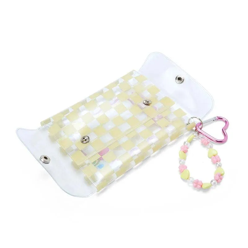 Sanrio Clear Snap Mini Pouch (Pastel Check Series)