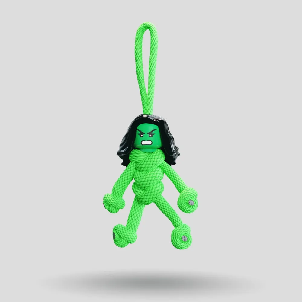 She Hulk Paracord Buddy Keychain