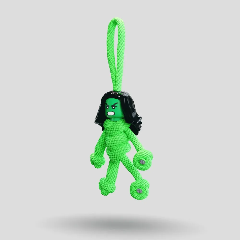 She Hulk Paracord Buddy Keychain