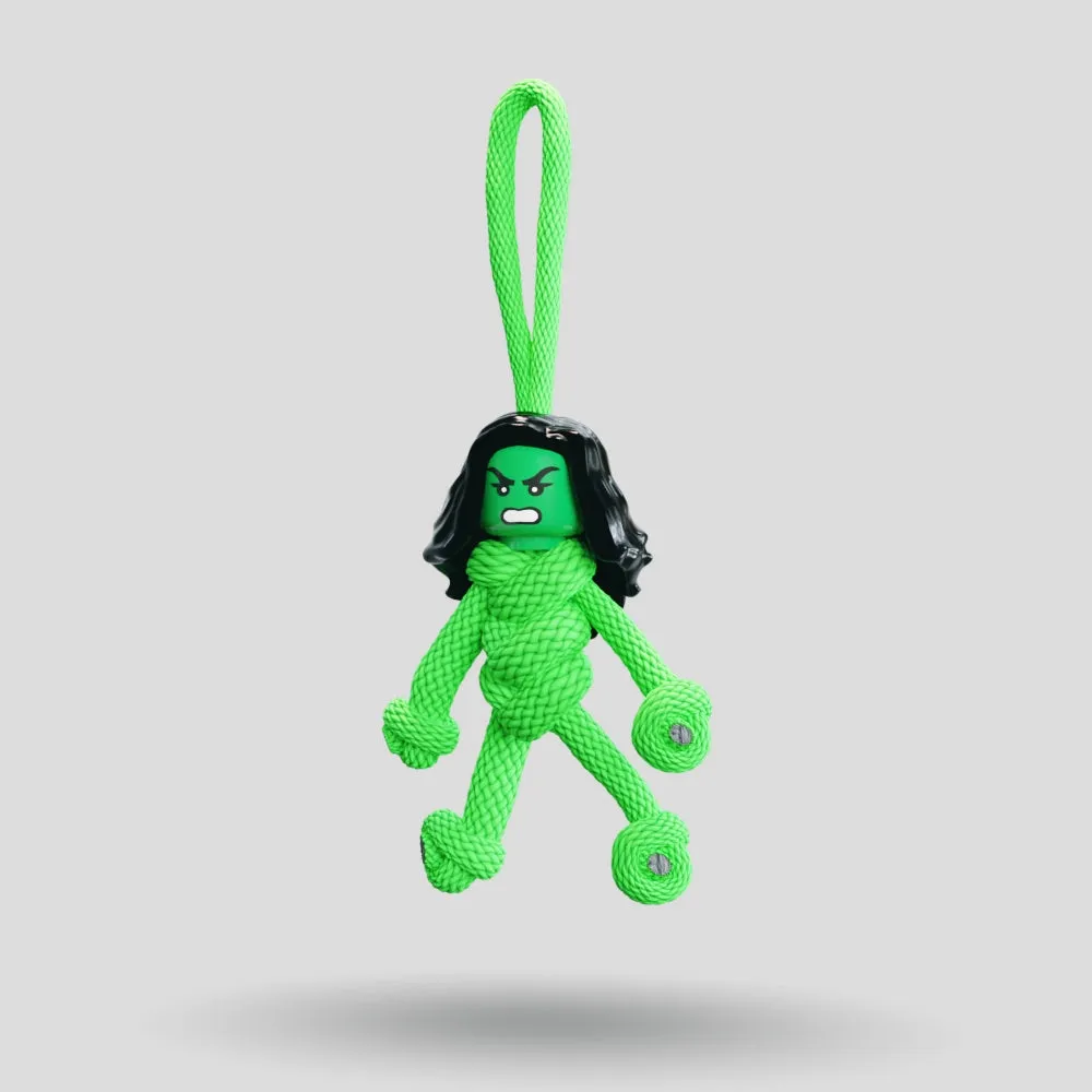 She Hulk Paracord Buddy Keychain