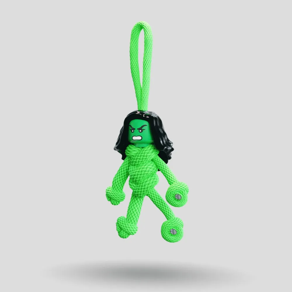 She Hulk Paracord Buddy Keychain