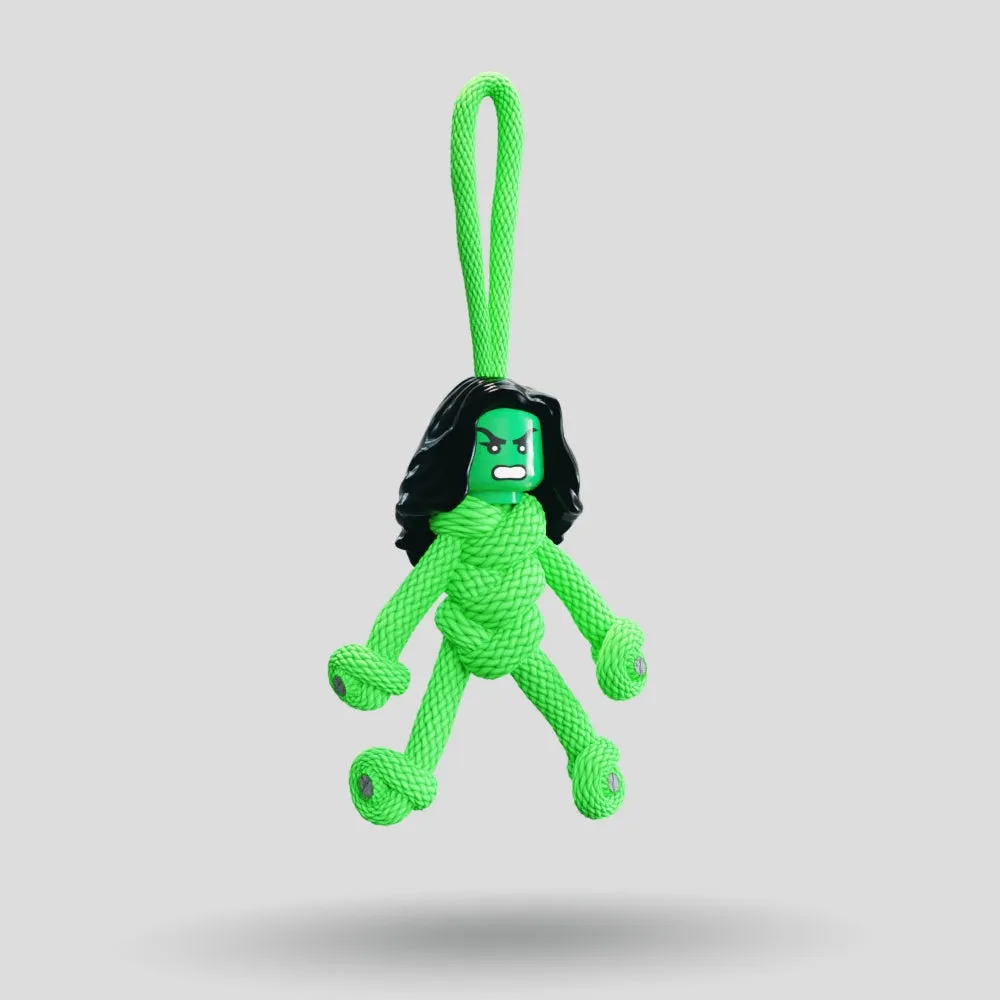 She Hulk Paracord Buddy Keychain