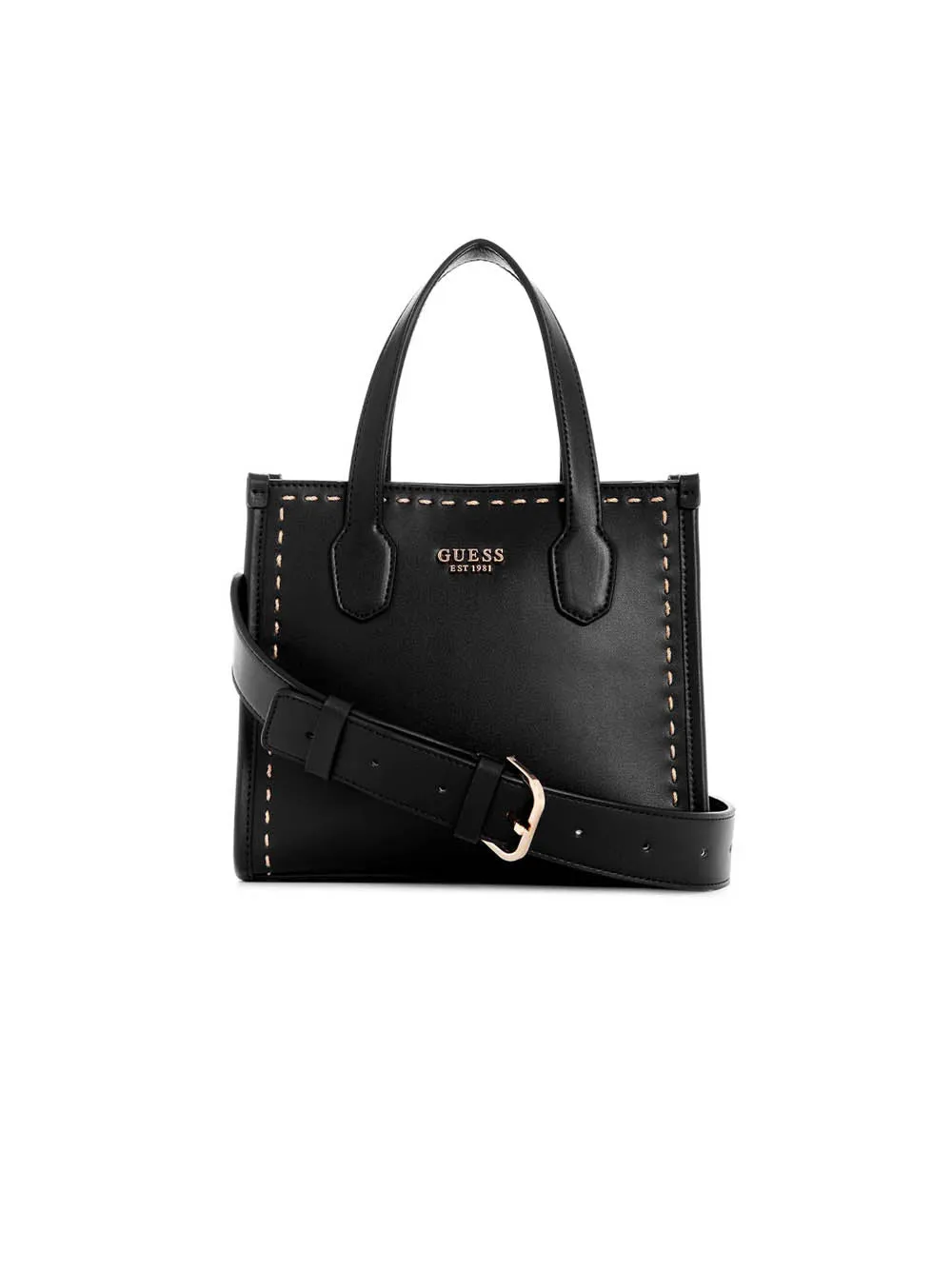 Silvana 2 Compartement Mini Tote - Black