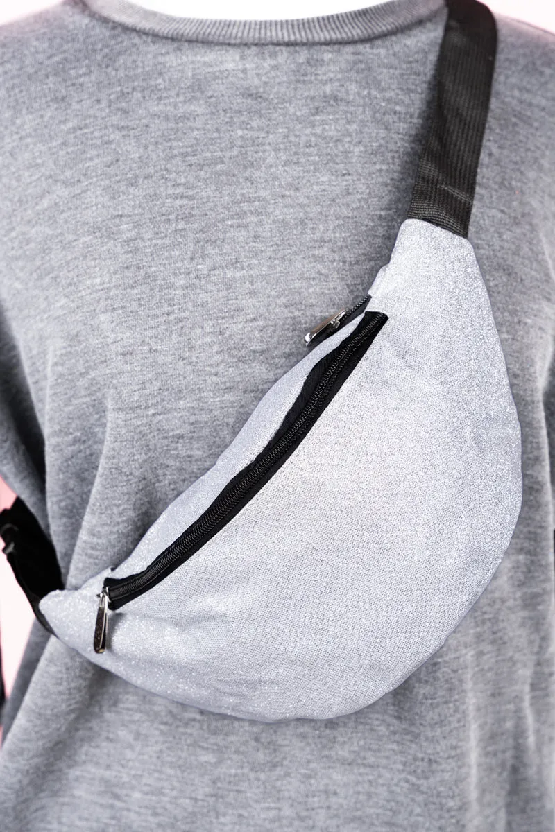 Silver Glitz & Glam Fanny Pack