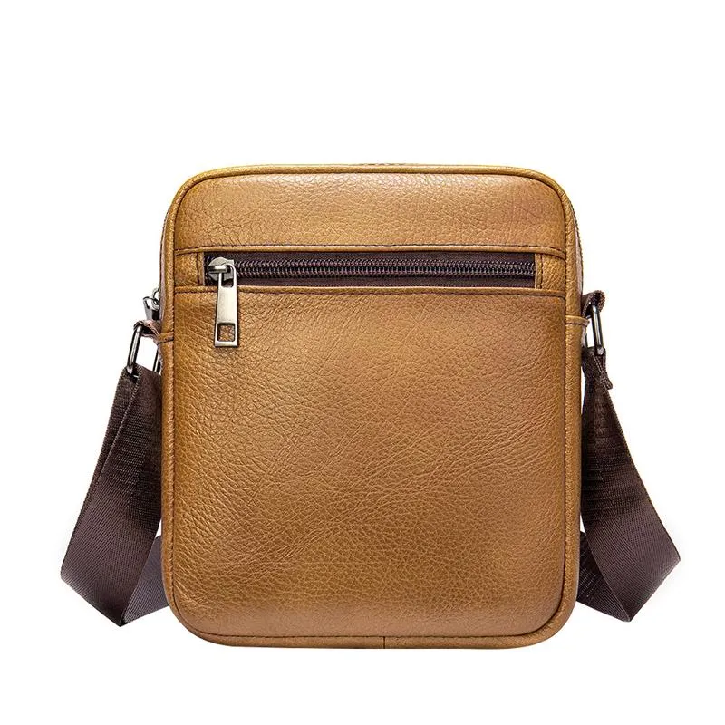 Simple Retro Leather Casual Solid Color Shoulder Bag Crossbody Bag