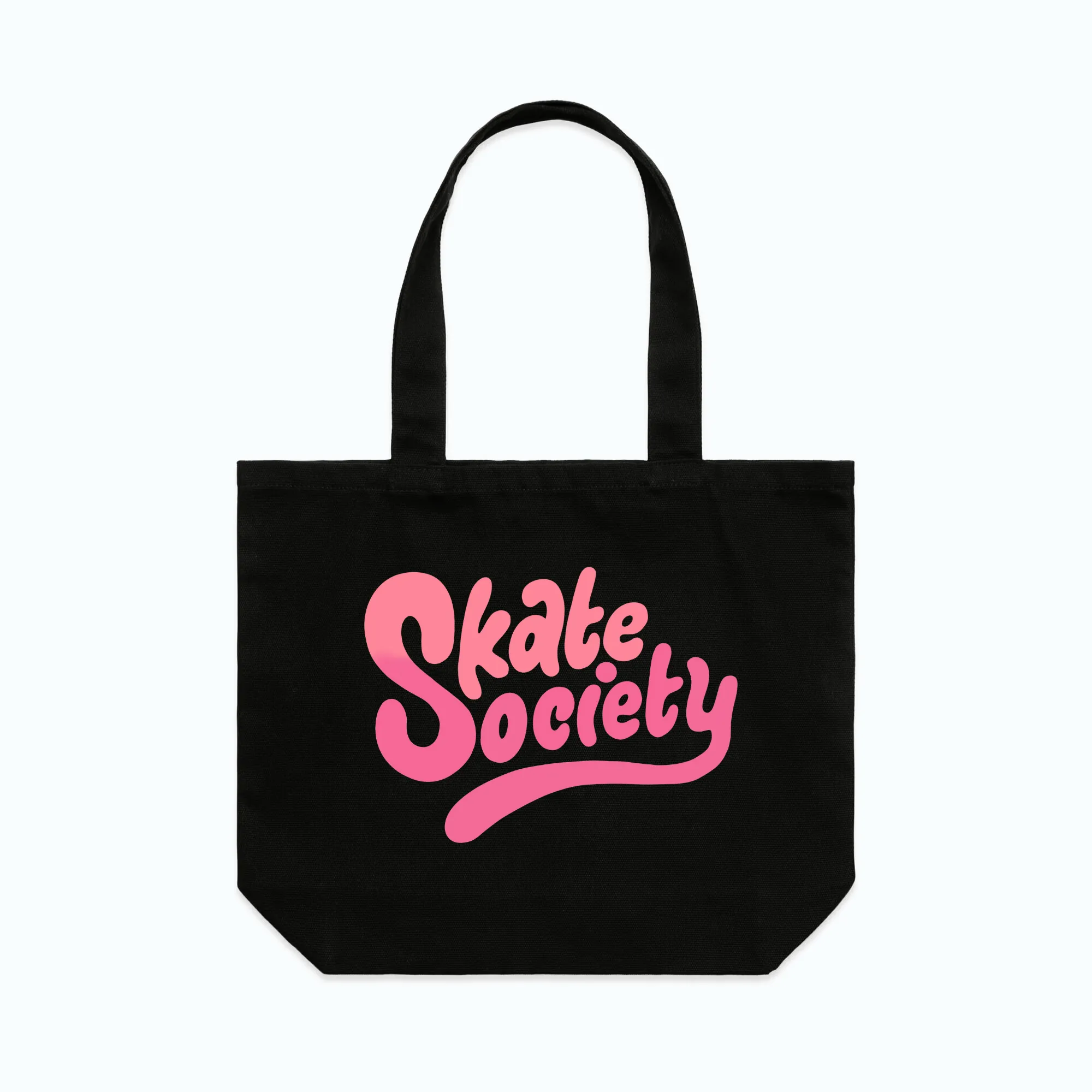 Skate Society Logo Tote Bag Black