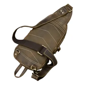 Small Chest Bag for Men – Vintage Sling Bag Shoulder Pack
