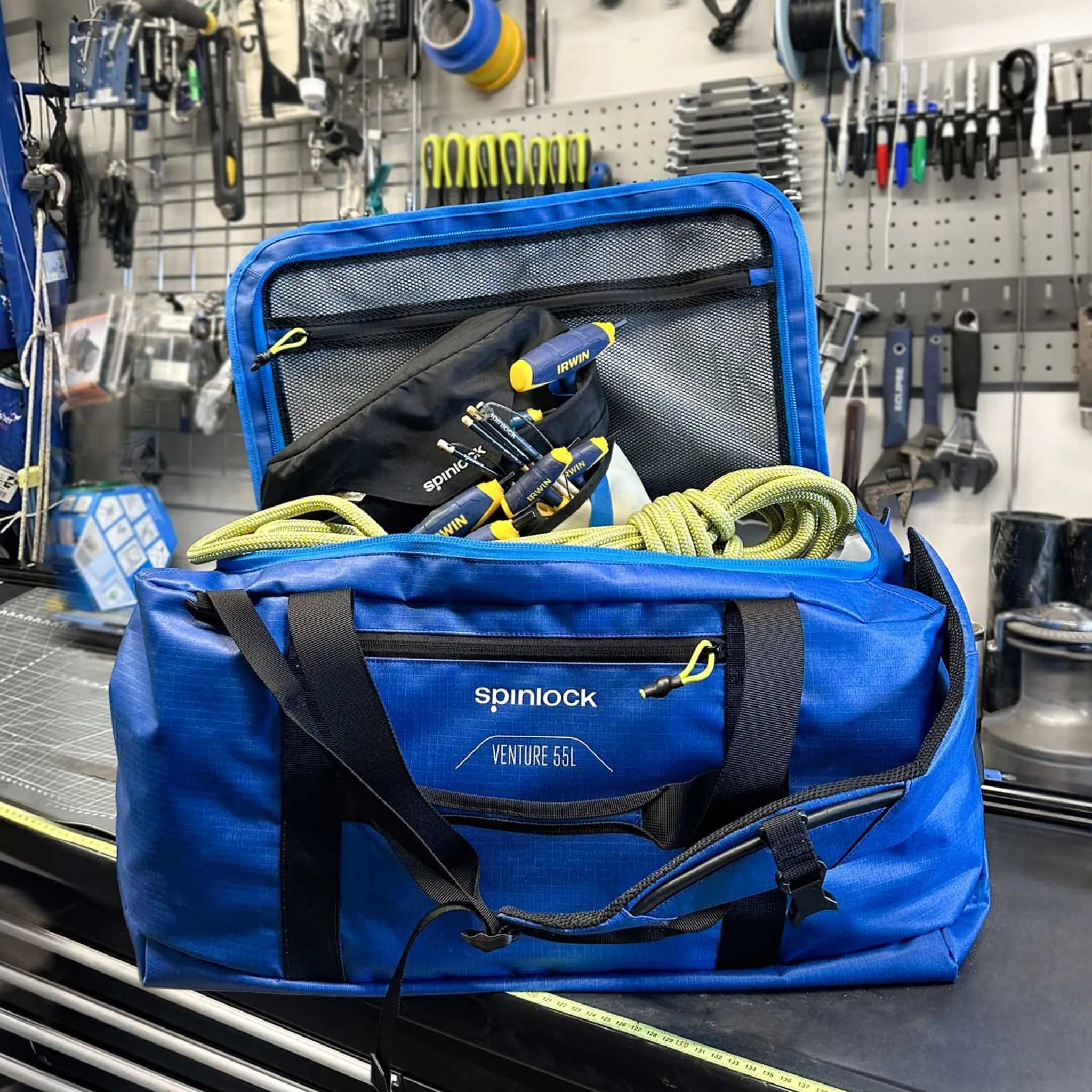 Spinlock Venture Duffle Bag, 55L Pacific Blue