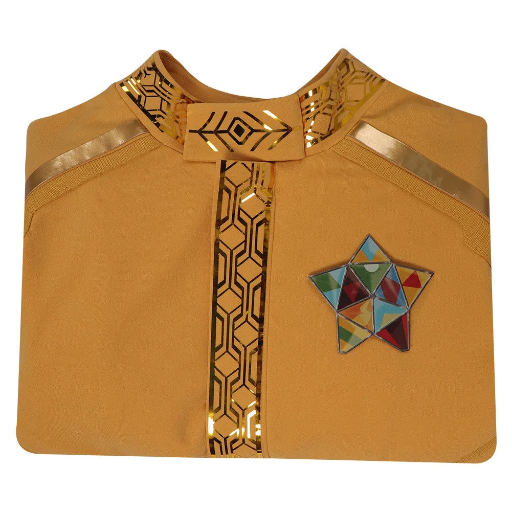 Star Trek: Strange New Worlds Season 2 Una Chin-Riley Yellow Uniform Cosplay Costume Halloween Carnival Suit