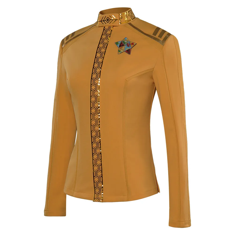 Star Trek: Strange New Worlds Season 2 Una Chin-Riley Yellow Uniform Cosplay Costume Halloween Carnival Suit