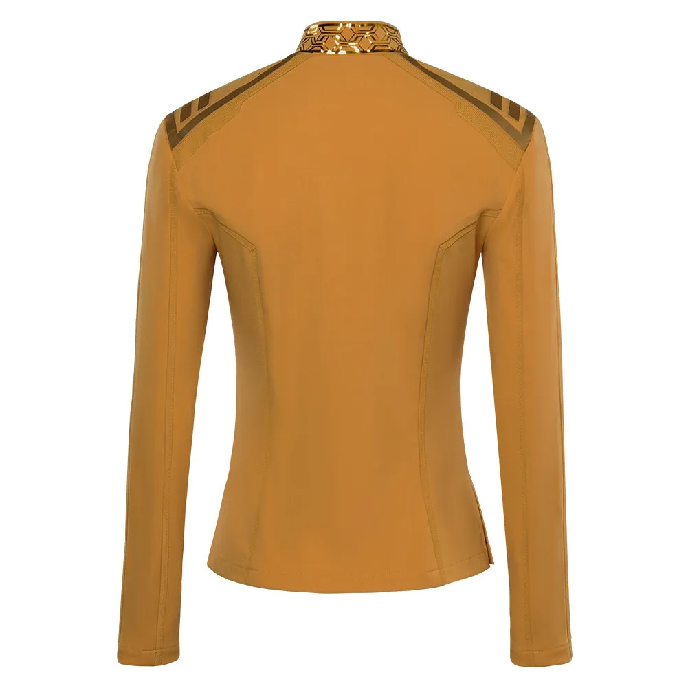 Star Trek: Strange New Worlds Season 2 Una Chin-Riley Yellow Uniform Cosplay Costume Halloween Carnival Suit
