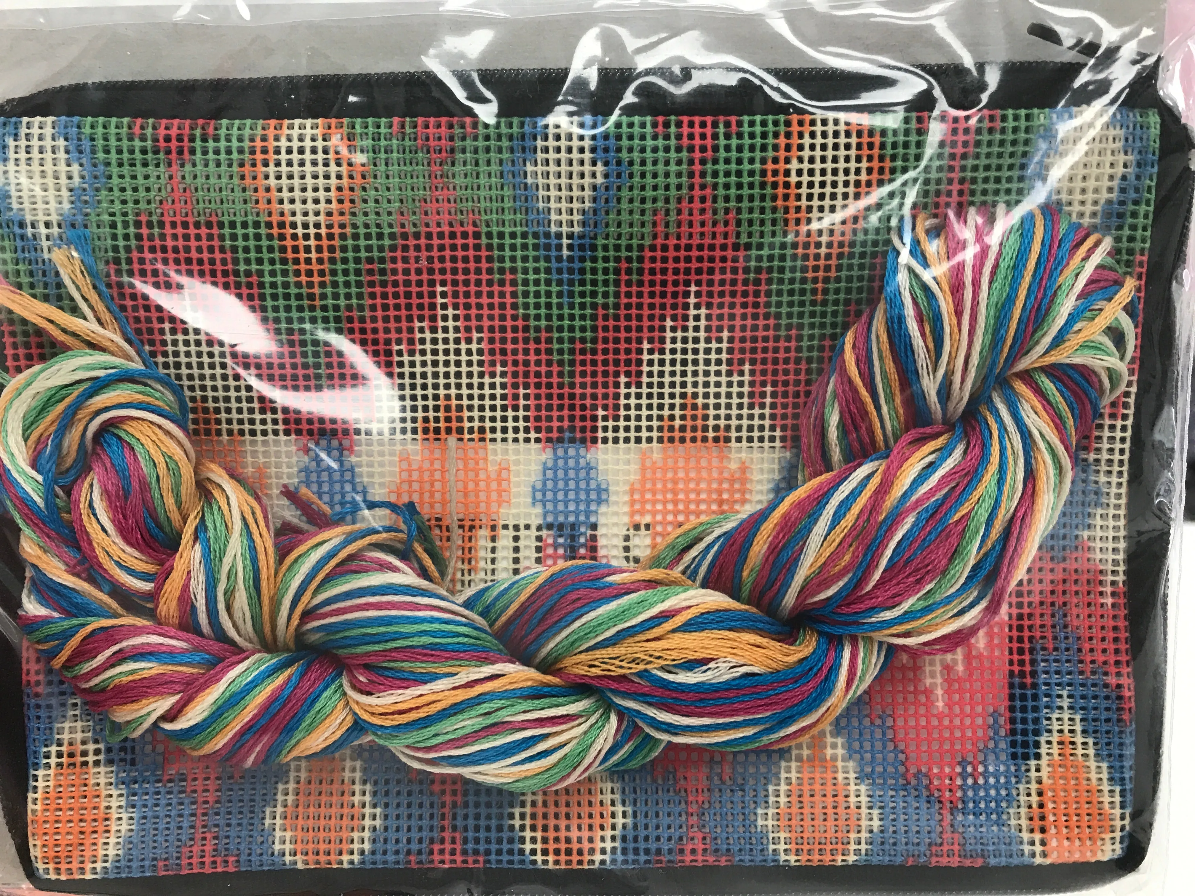 Stitch & Zip: Ikat Cosmetic Purse