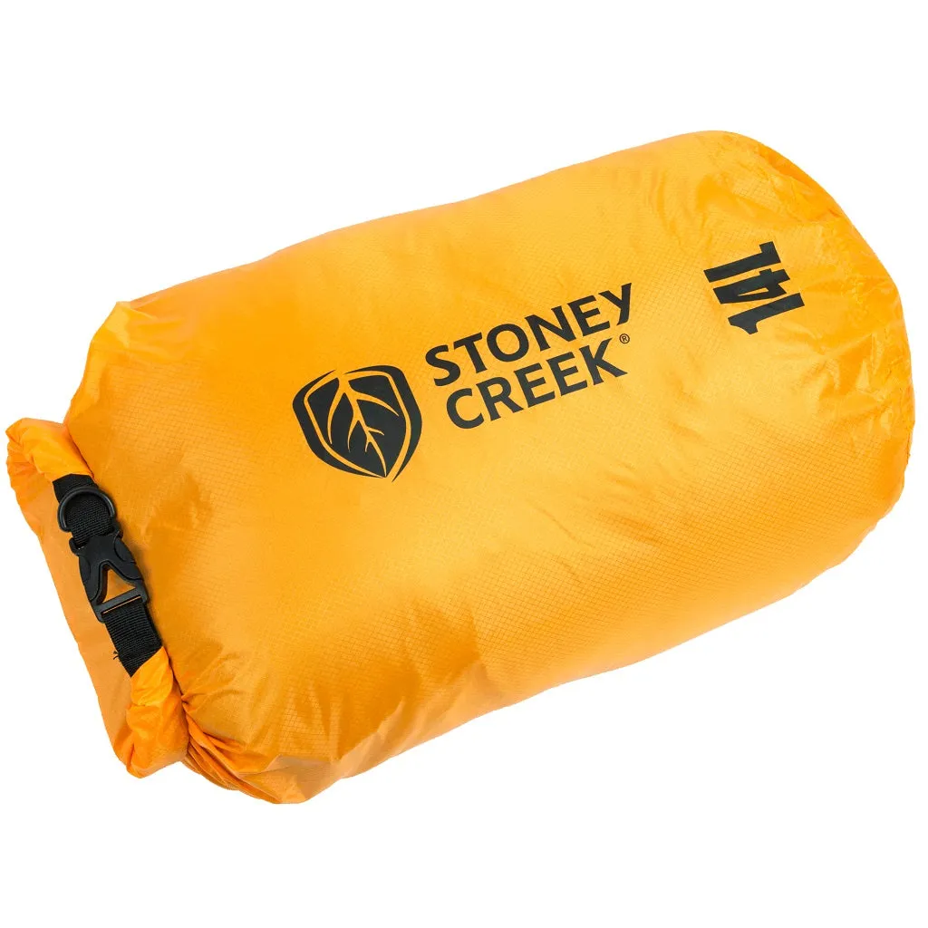 STONEY CREEK DRY BAG 14L BLAZE ORANGE