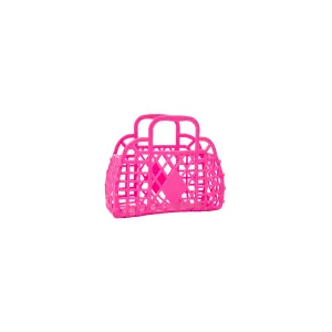 Sun Jellies Mini Retro Basket - Berry Pink