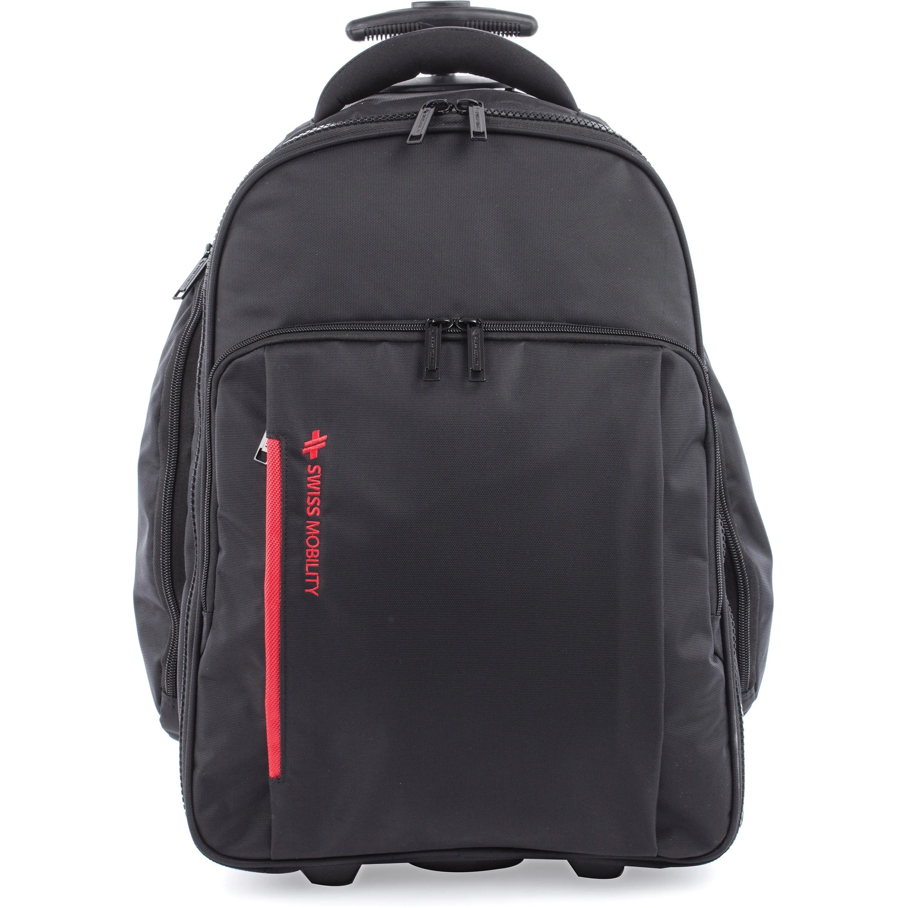 Swiss Mobility Carrying Case (Rolling Backpack) for 15.6" Notebook - Black
