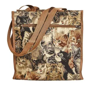 Tapestry Shopper Bag - Kittens