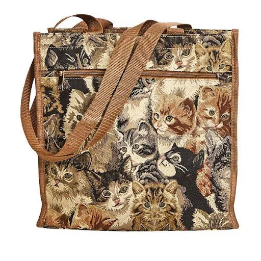 Tapestry Shopper Bag - Kittens