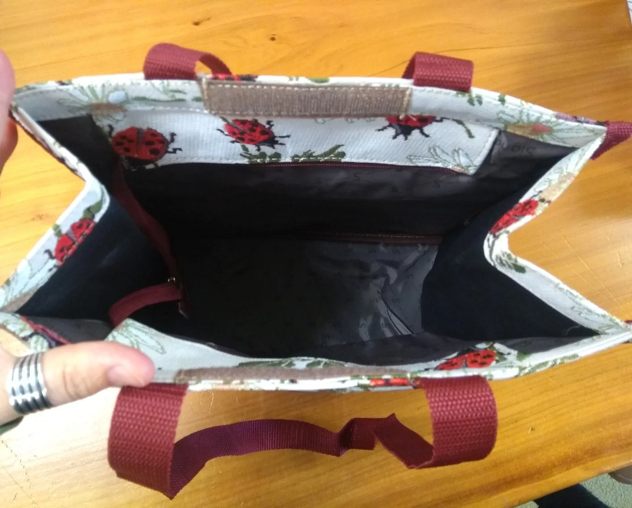 Tapestry Shopper Bag - Peony, Blue