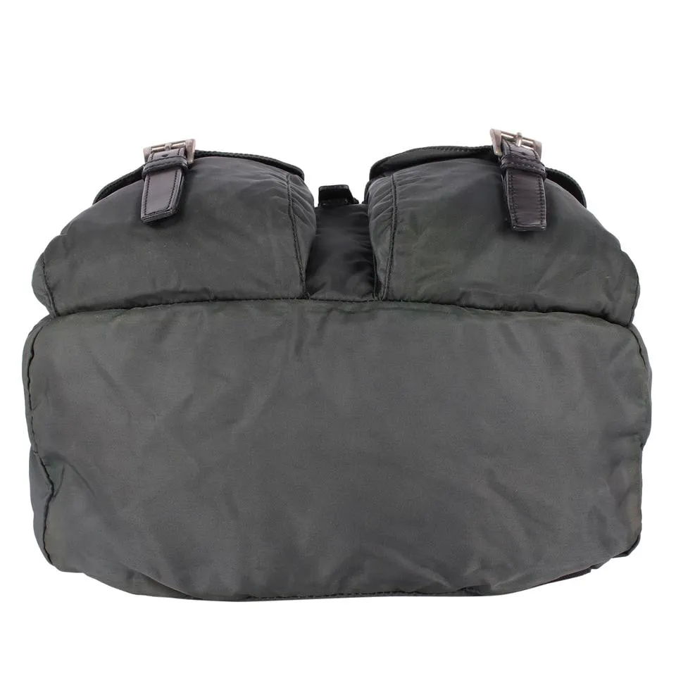 Tessuto Green Nylon Drawstring Backpack MM