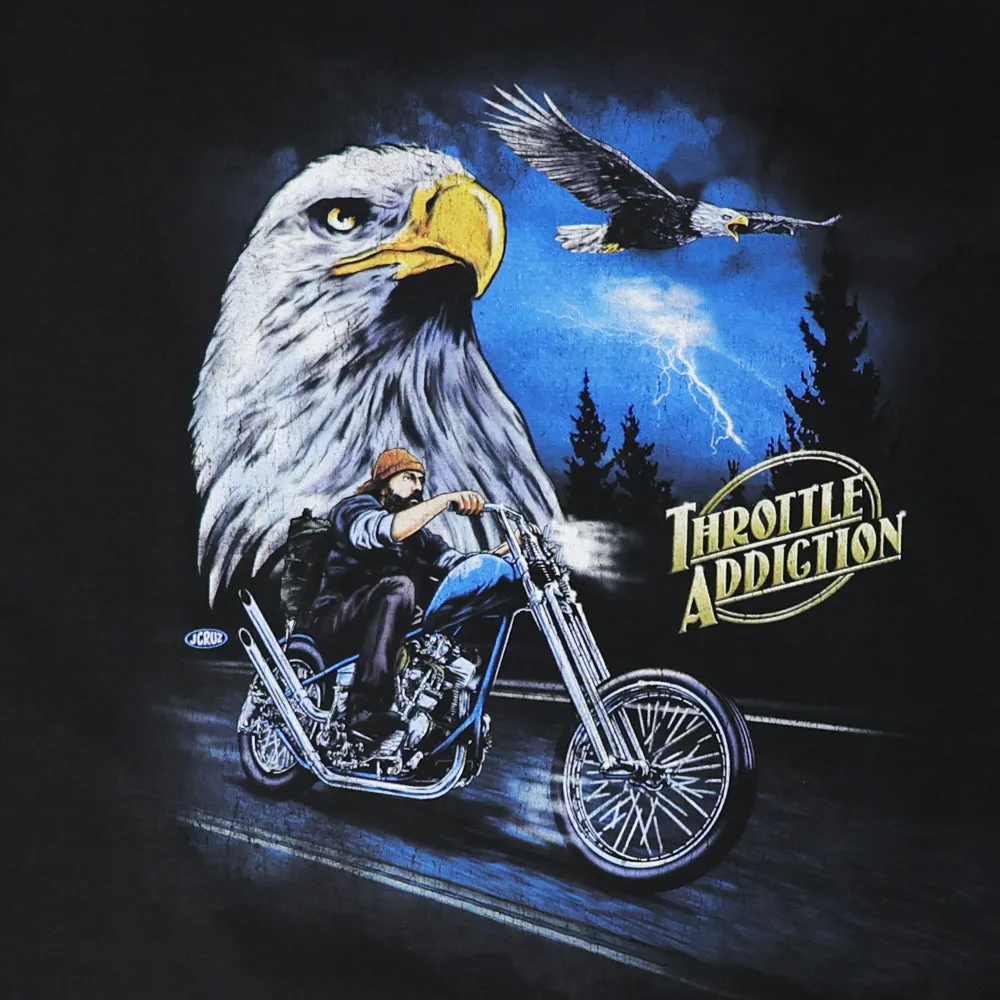 Throttle Addiction Vintage Eagle T-Shirt