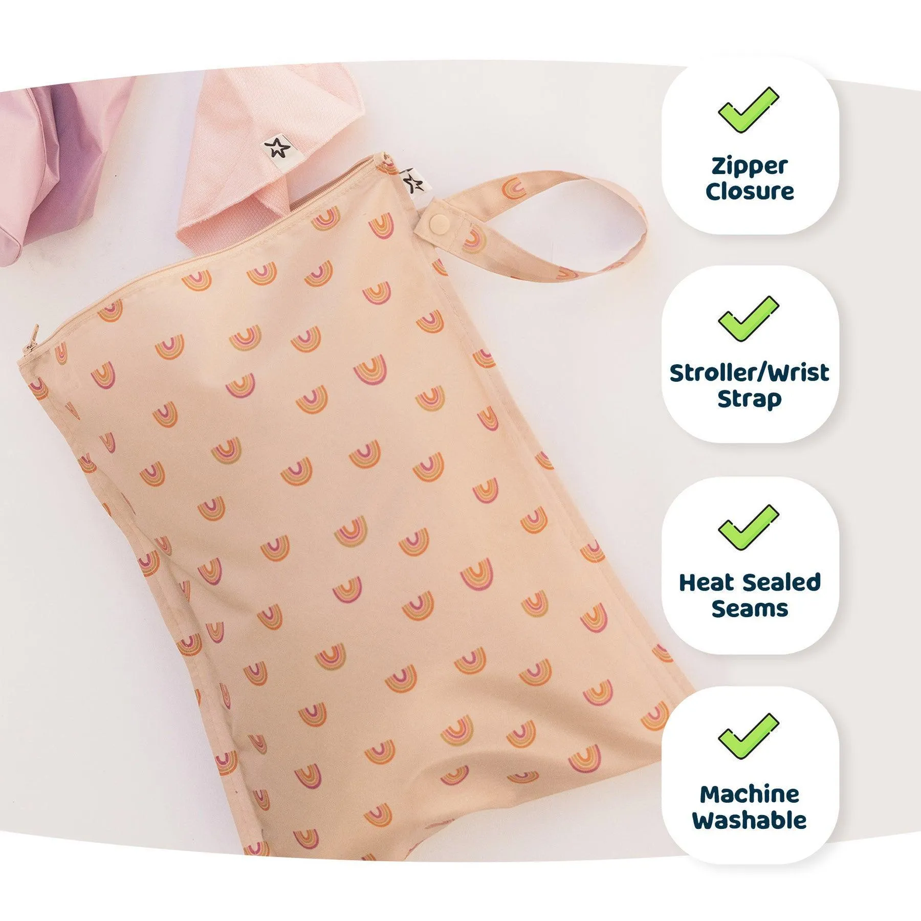 Tiny Twinkle Mess proof Wet Bags 2 Pack