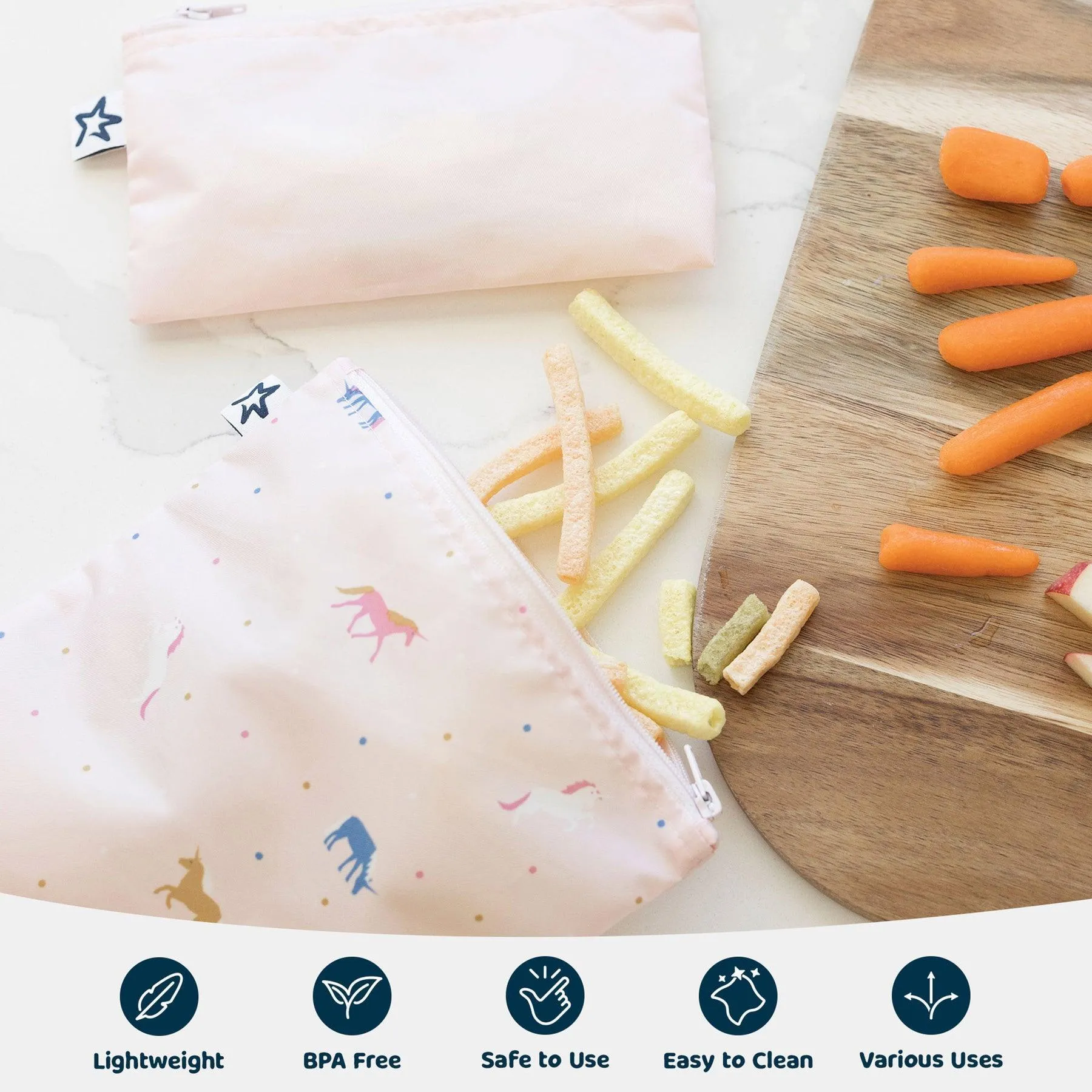 Tiny Twinkle Reusable Snack Bags 5 Pack