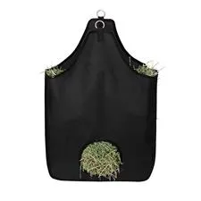TK35-1384--Black Hay Bag  Nylon Web