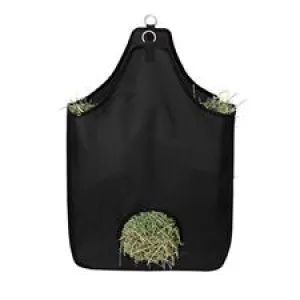 TK35-1384--Black Hay Bag  Nylon Web